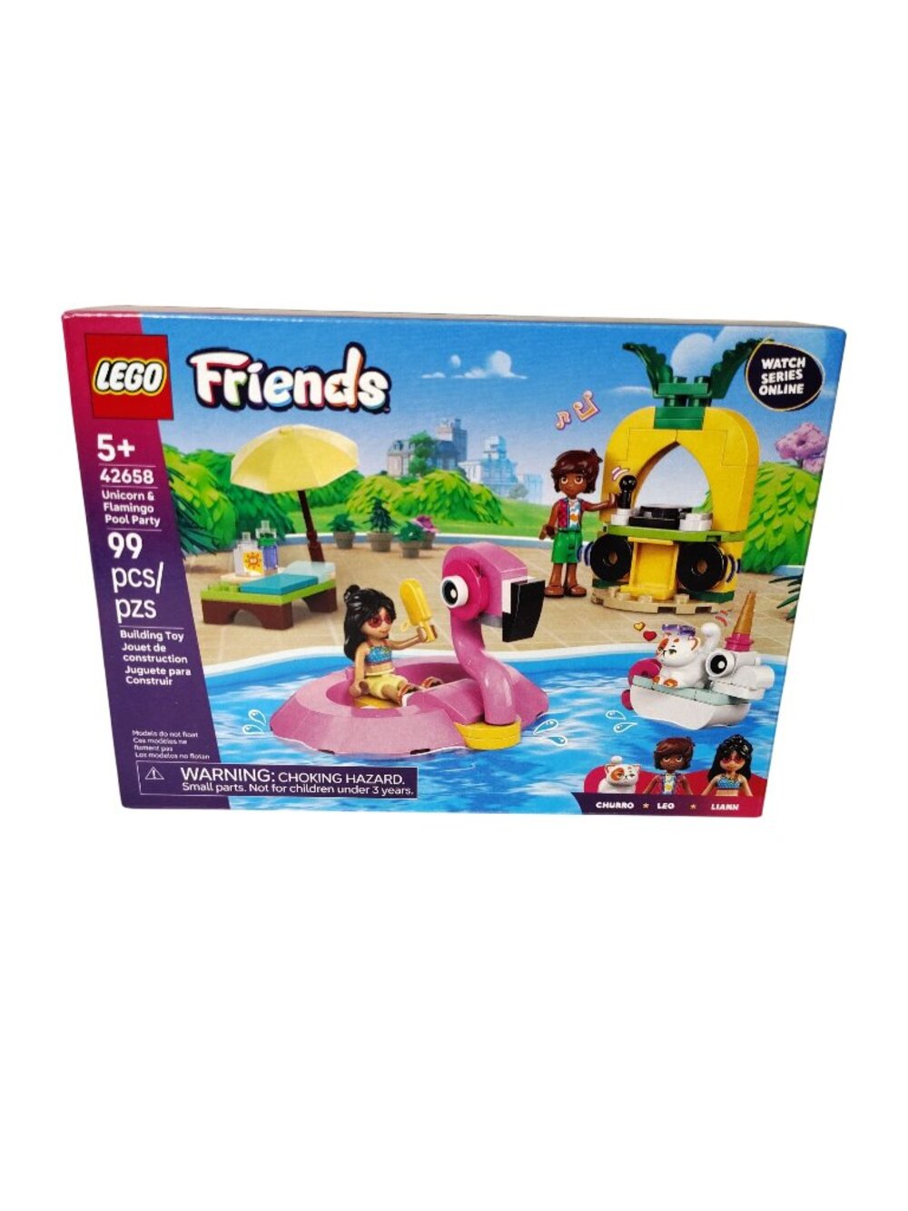 Lego Friends 42658 Unicorn and Flamingo Pool Party Building Toy 99 Pcs